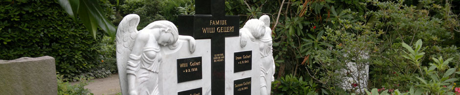 Ein Grabmal mit Engeln